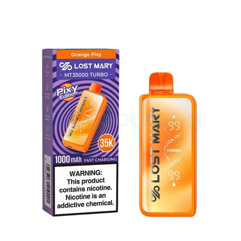 Orange Pixy - Lost Mary MT35000 Turbo Pixy Edition Disposable Vape JellyPuffs