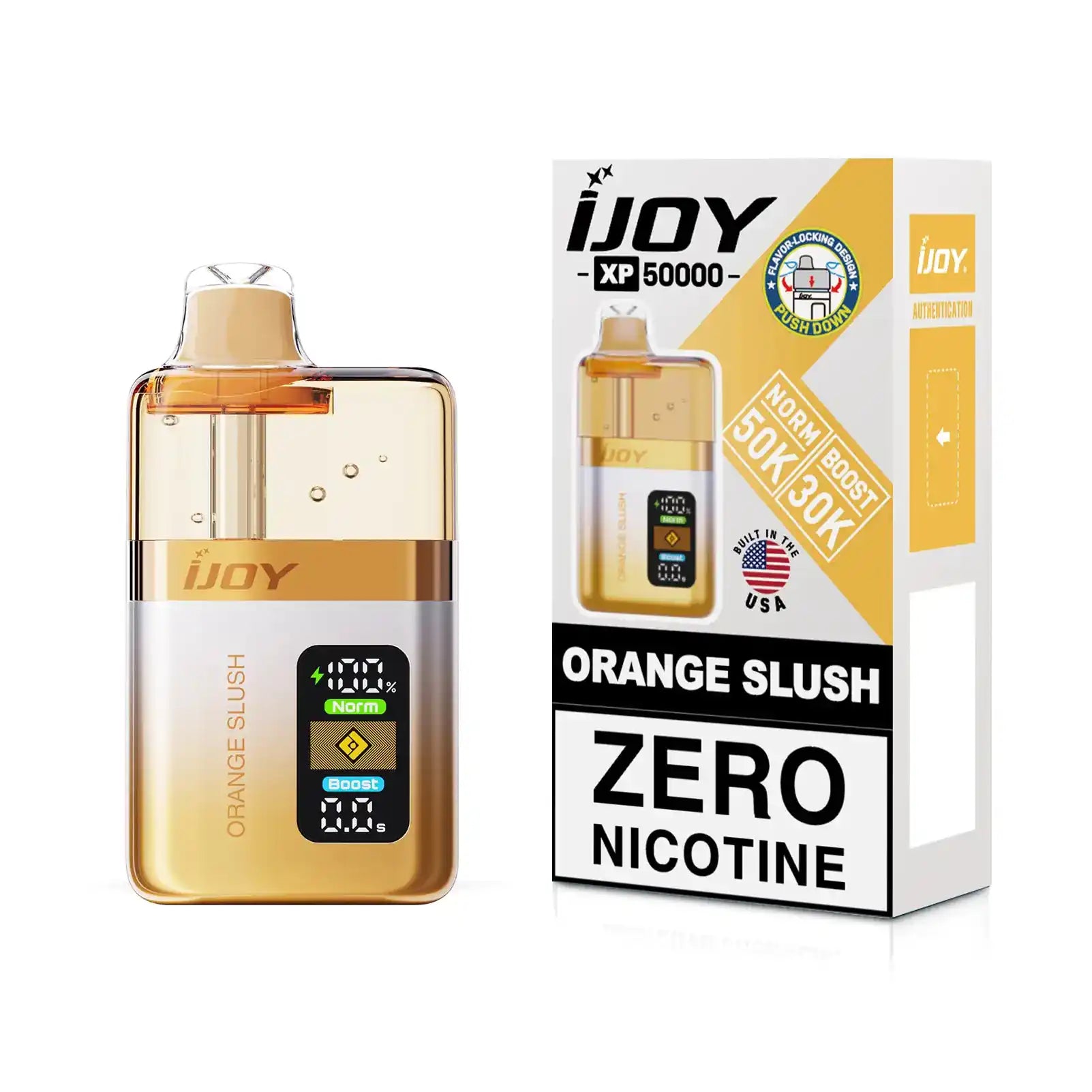 Orange Slush - iJoy XP50000 Zero Nicotine Disposable Vape JellyPuffs