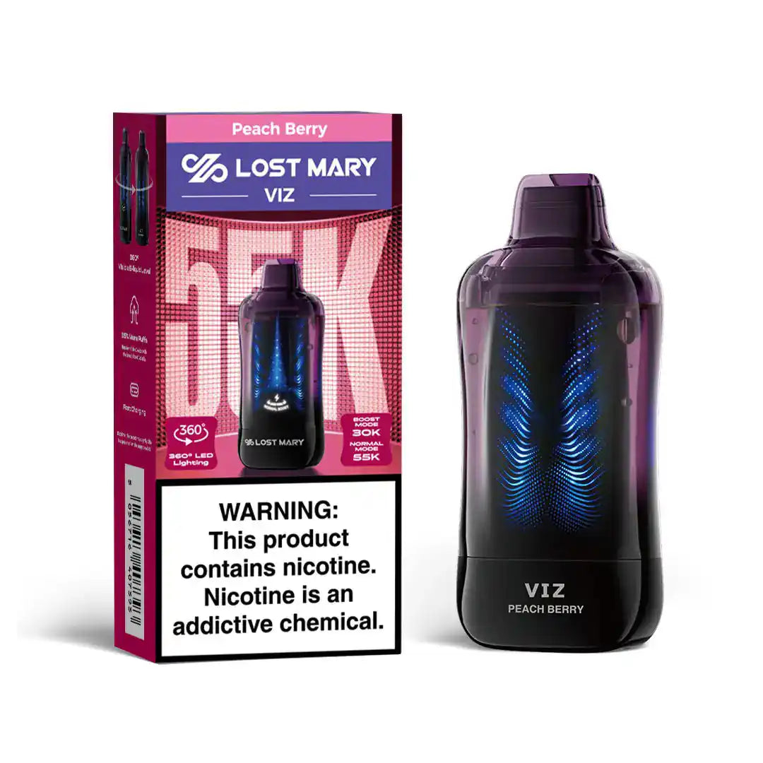 Peach Berry - Lost Mary VIZ 55k Disposable Vape JellyPuffs