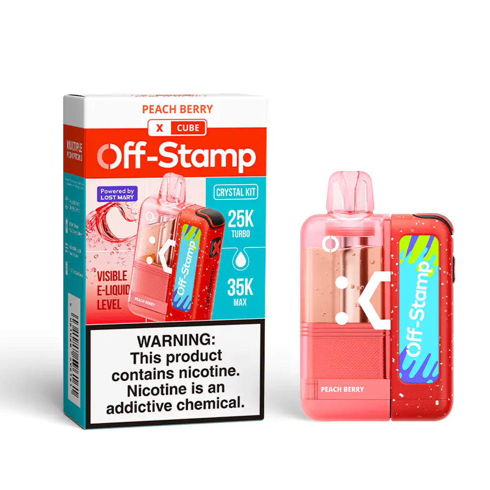 Peach Berry - Off-Stamp X-Cube Crystal 35k Disposable Kit JellyPuffs
