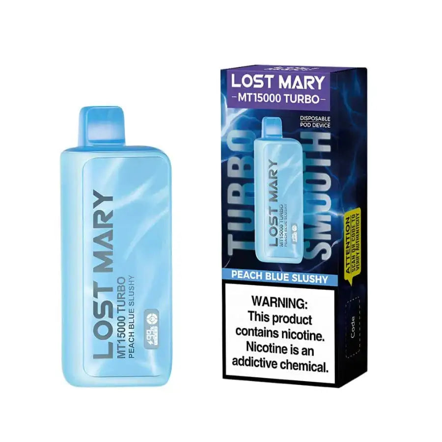 Peach Blue Slushy - Lost Mary MT15000 Turbo Disposable Vape JellyPuffs