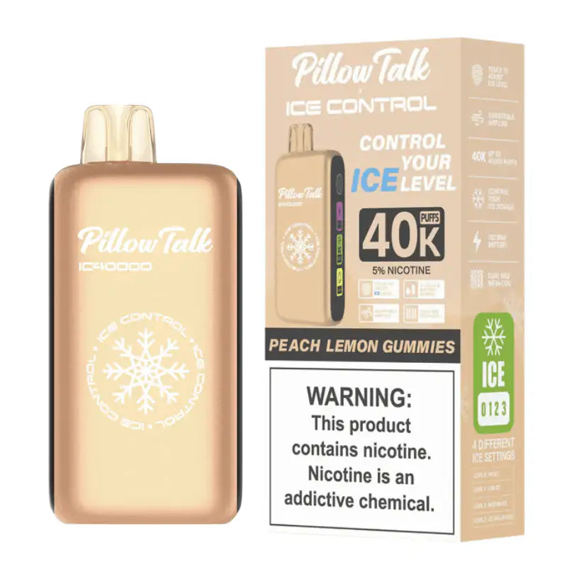 Peach Lemon Gummies - Pillow Talk Ice Control IC40000 Disposable JellyPuffs