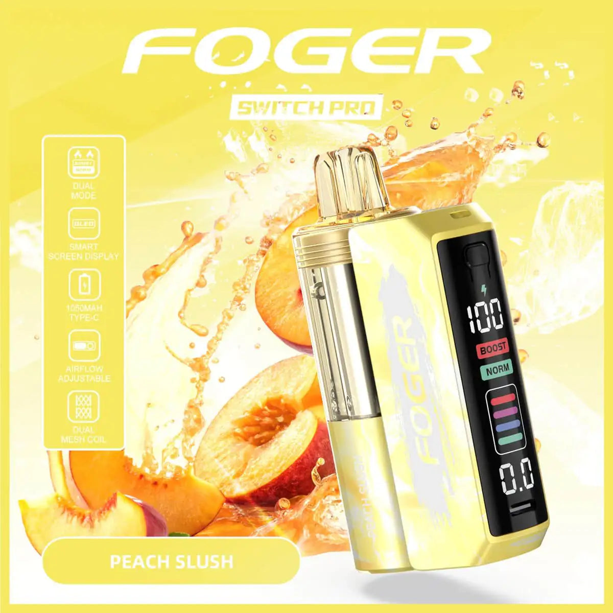 Peach Slush - Foger Switch Pro 30K Disposable Kit JellyPuffs