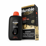 Peach Sweet Tea Fifty Bar x Humble 20K disposable vape, no ice, 20,000 puffs, 5% nicotine
