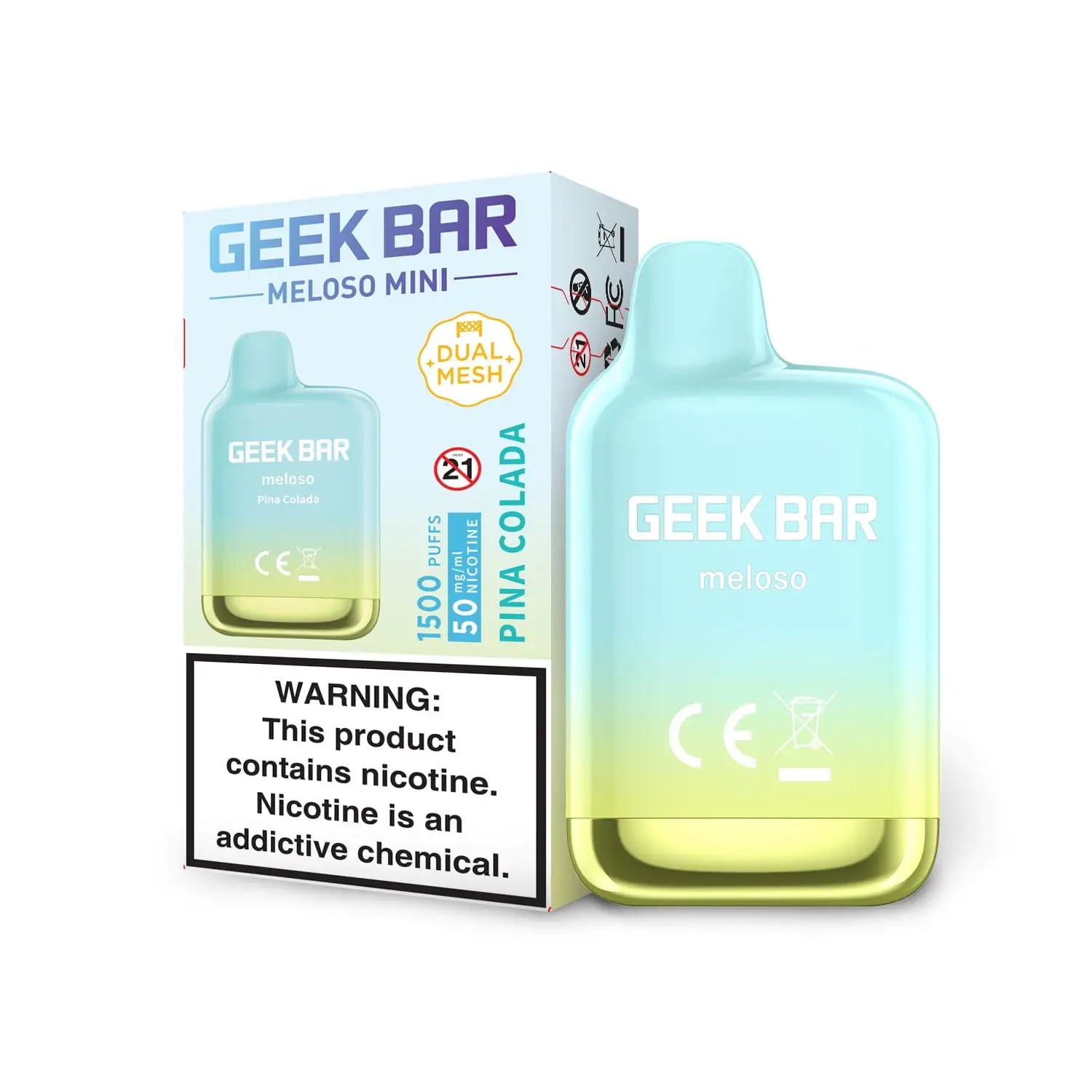 Pina Colada - Geek Bar Meloso Mini 1500 Disposable Vape JellyPuffs