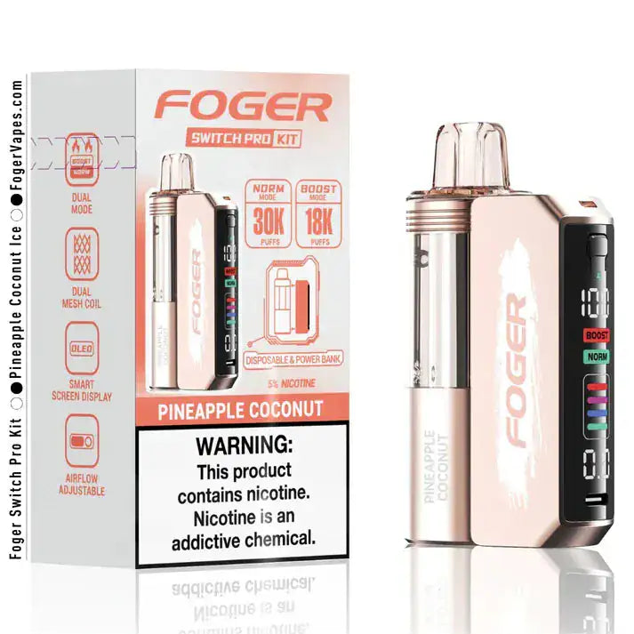 Pineapple Coconut - Foger Switch Pro 30K Disposable Kit JellyPuffs