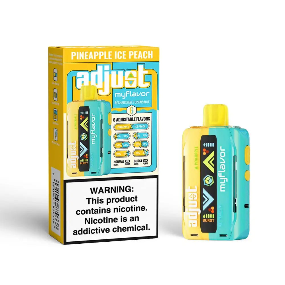 Pineapple Ice Peach - Adjust MyFlavor 40K Disposable Vape JellyPuffs