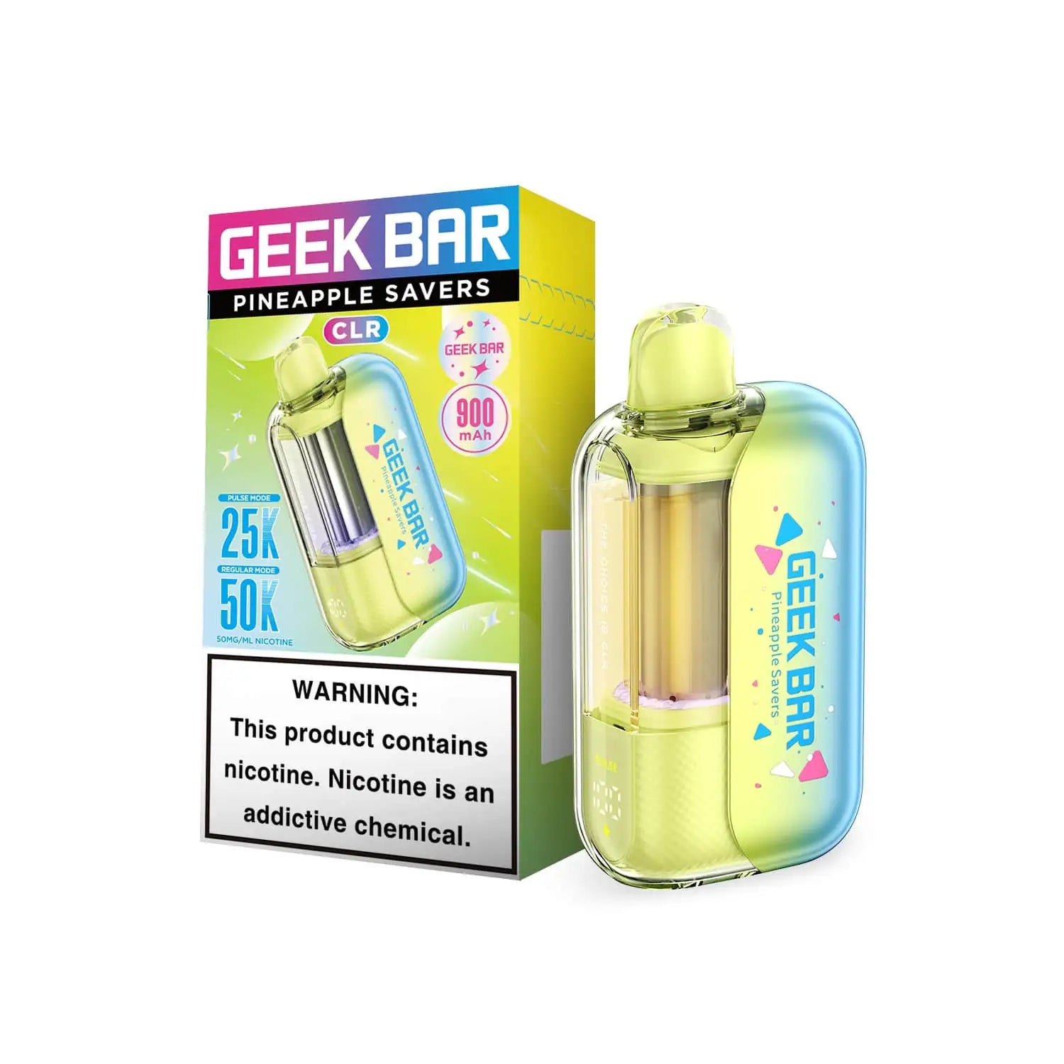 Pineapple Savers - Geek Bar CLR 50k Disposable Vape JellyPuffs