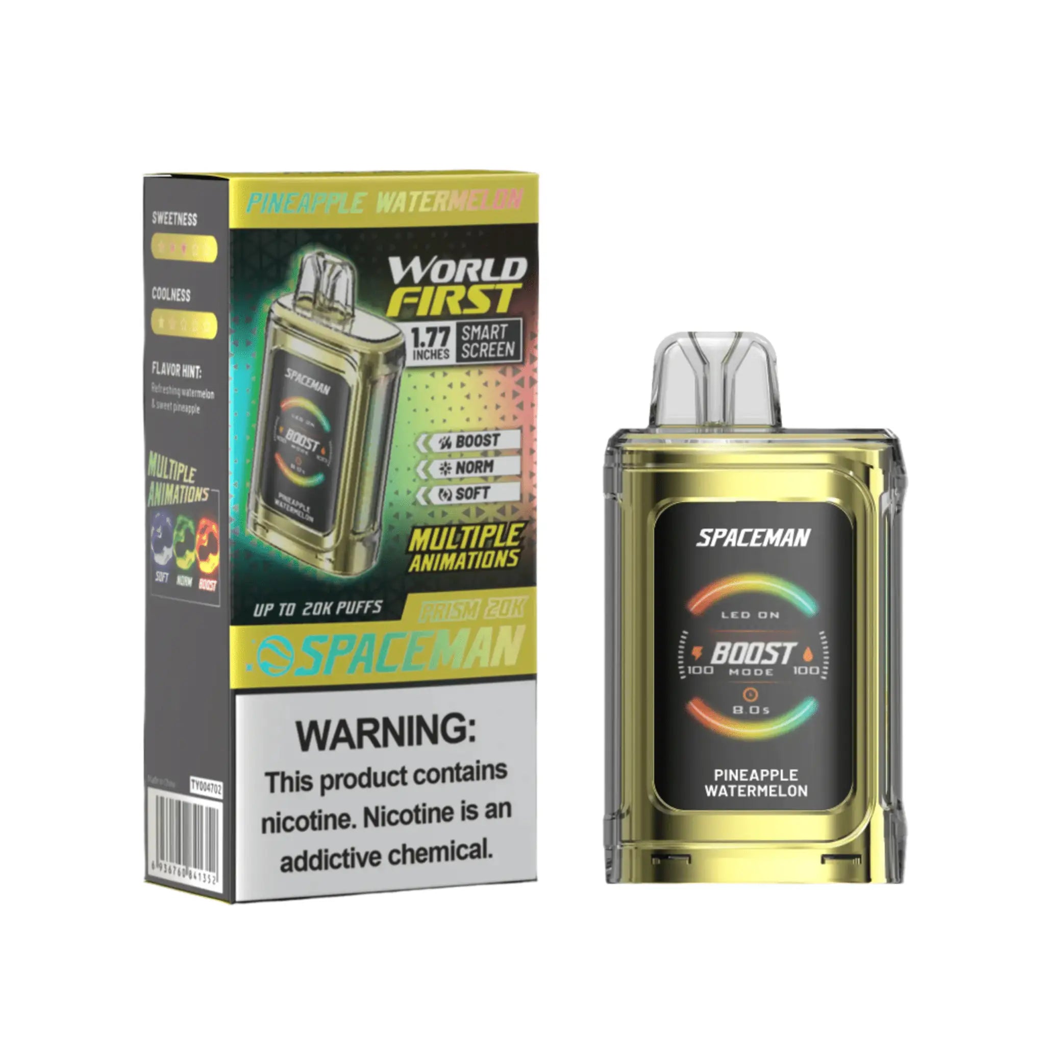 Pineapple Watermelon - Spaceman Prism 20K Disposable JellyPuffs