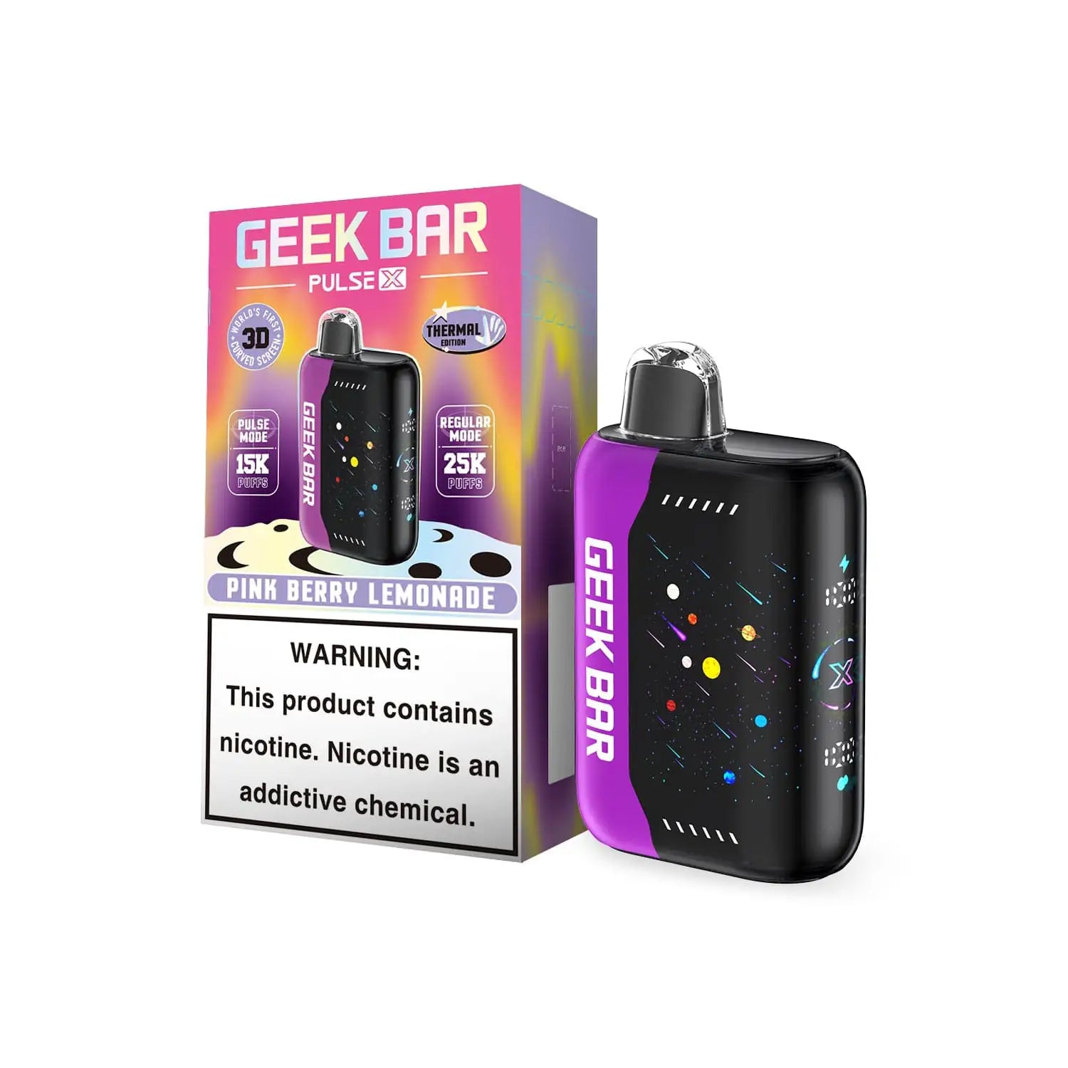 Pink Berry Lemonade - Geek Bar Pulse X 25K Disposable Vape JellyPuffs