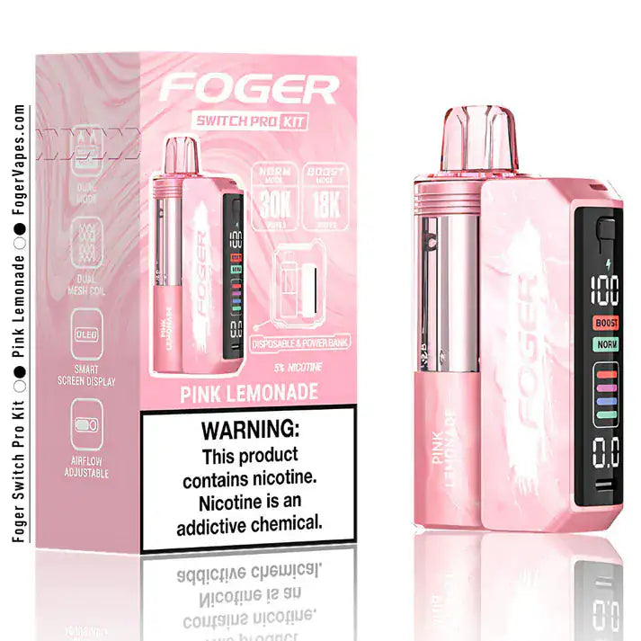 Pink Lemonade - Foger Switch Pro 30K Disposable Kit JellyPuffs