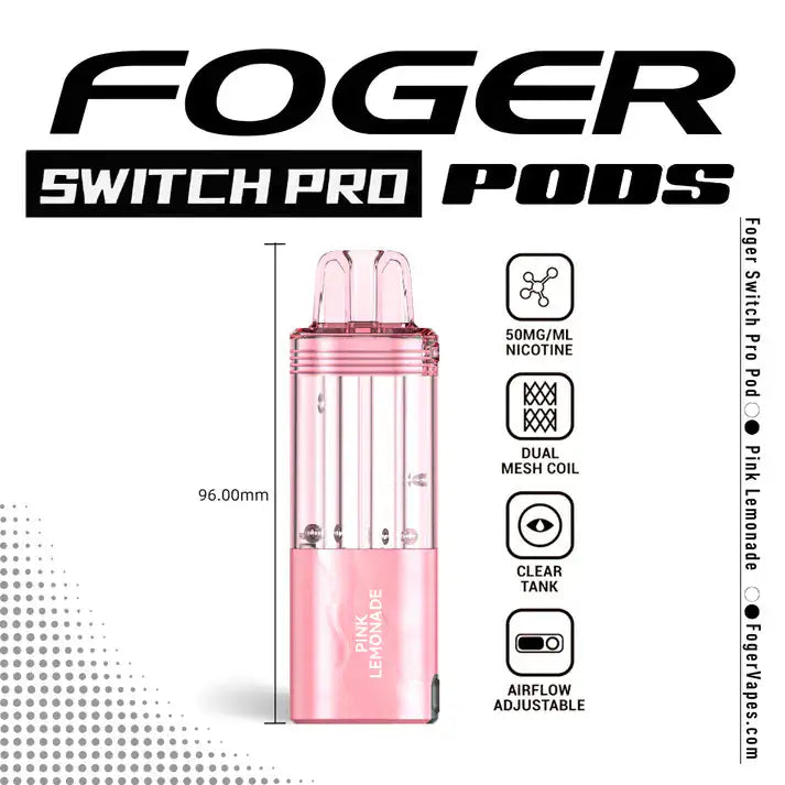 Pink Lemonade - Foger Switch Pro 30K Disposable Pod JellyPuffs