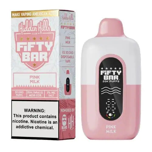 Pink Milk - Fifty Bar 20K Disposable Vape JellyPuffs