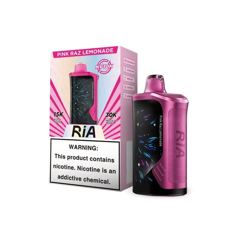 Pink Raz Lemonade - Geek Bar Ria NV30k Disposable Vape JellyPuffs
