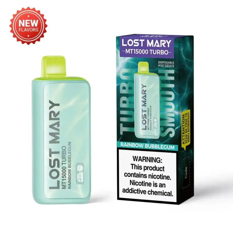 Rainbow Bubblegum - Lost Mary MT15000 Turbo Disposable Vape JellyPuffs