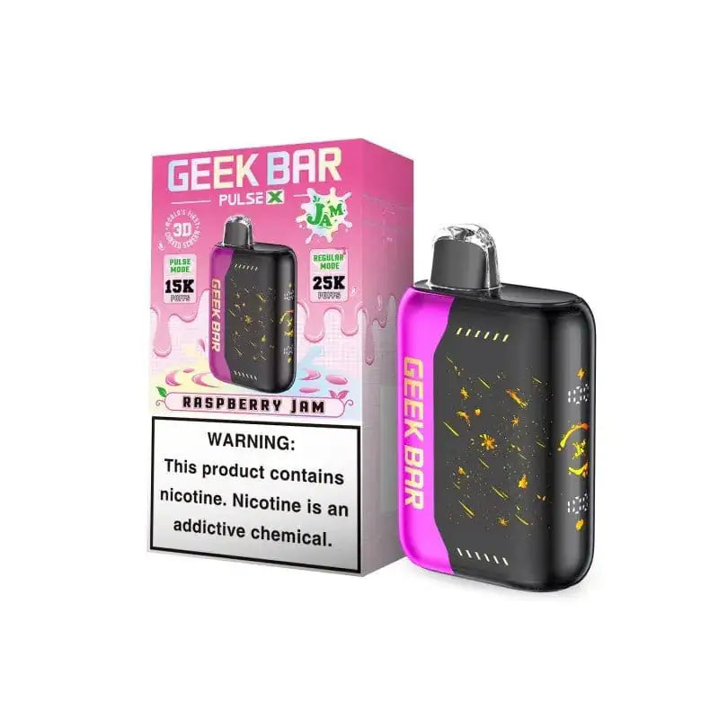 Raspberry Jam - Geek Bar Pulse X 25K Disposable Vape JellyPuffs