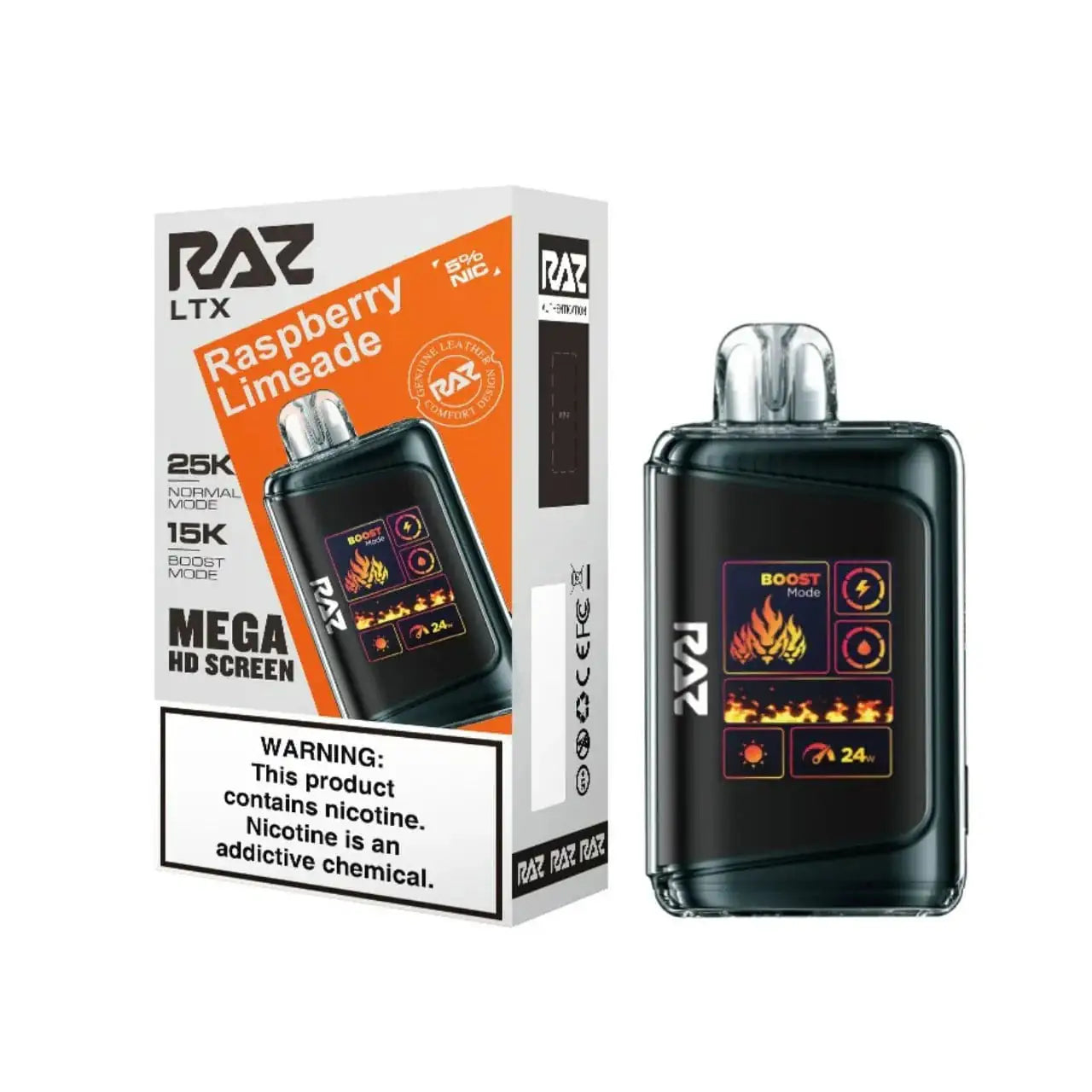 Raspberry Limeade - RAZ LTX DC25000 Disposable Vape JellyPuffs