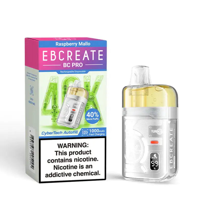 Raspberry Mallo - EBCREATE BC Pro 40K Disposable Vape JellyPuffs