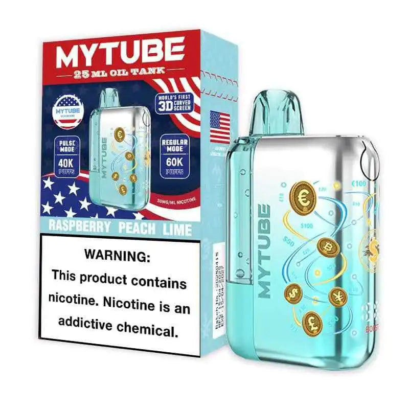 Raspberry Peach Lime - MyTube Ultra 60k Disposable Vape JellyPuffs