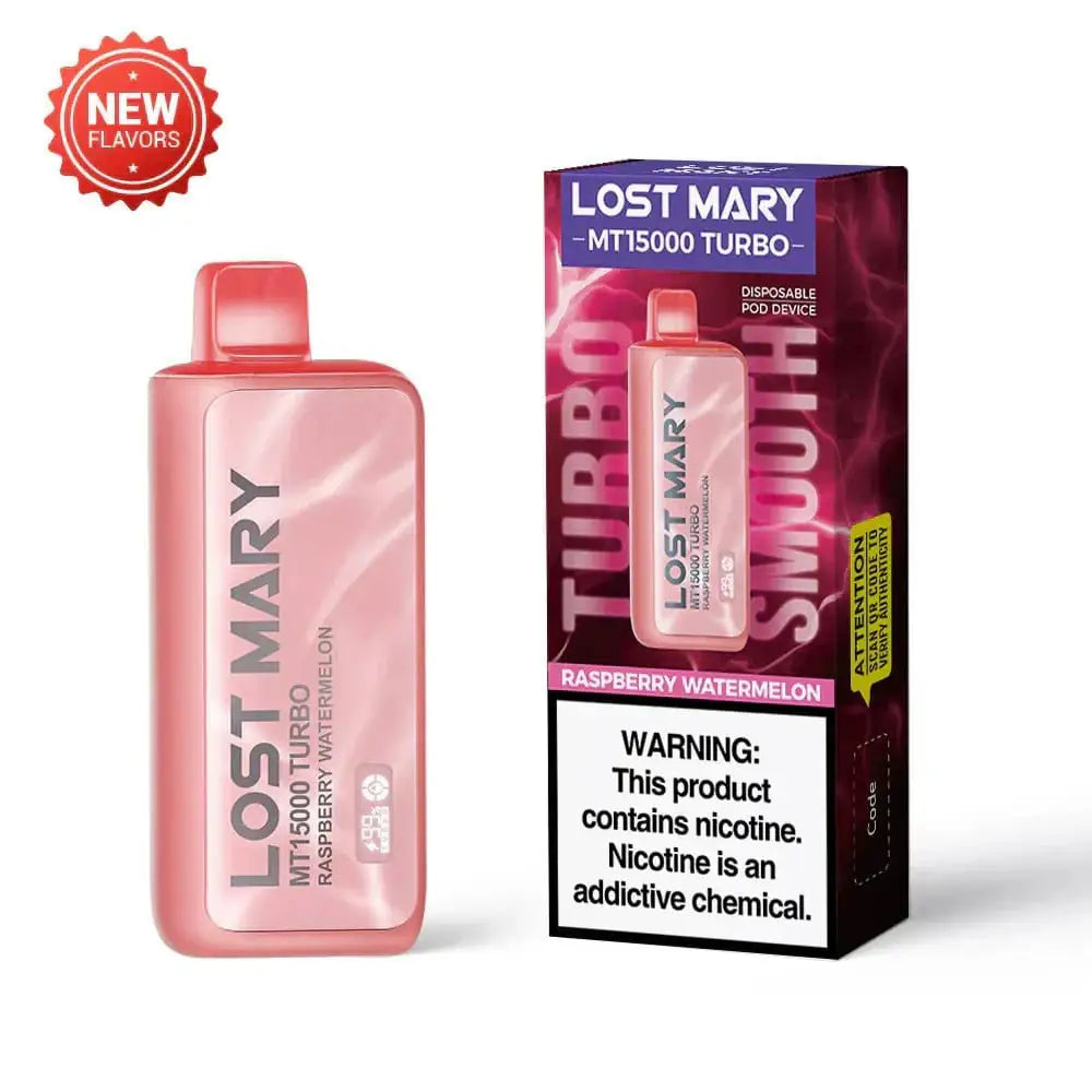 Raspberry Watermelon - Lost Mary MT15000 Turbo Disposable Vape JellyPuffs