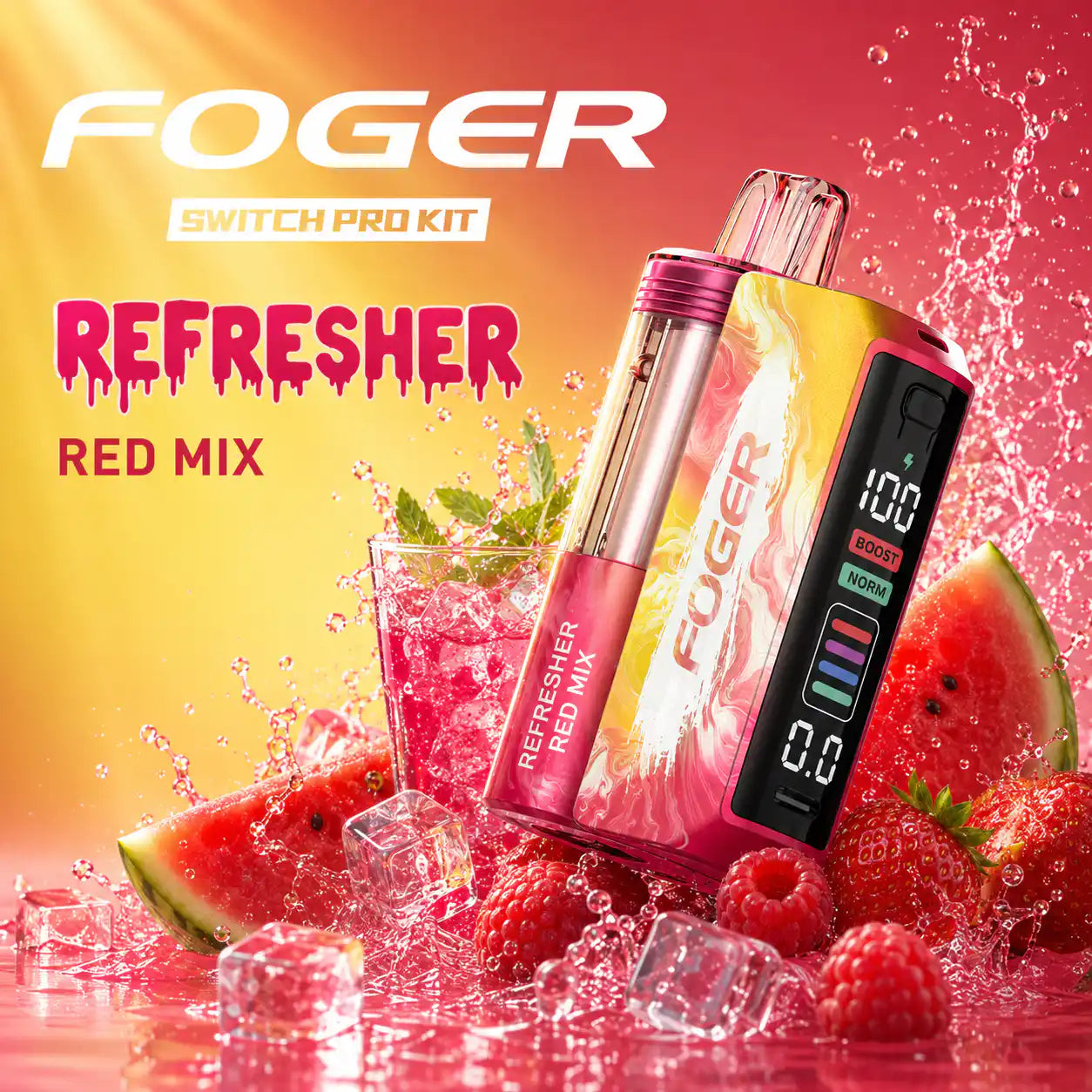Red Mix Refresher - Foger Switch Pro 30K Disposable Kit JellyPuffs