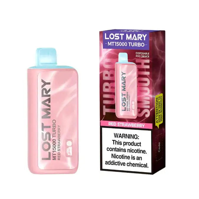 Red Strawberry - Lost Mary MT15000 Turbo Disposable Vape JellyPuffs