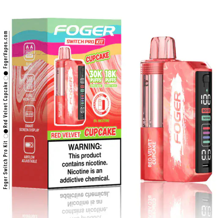 Red Velvet Cupcake - Foger Switch Pro 30K Disposable Kit JellyPuffs