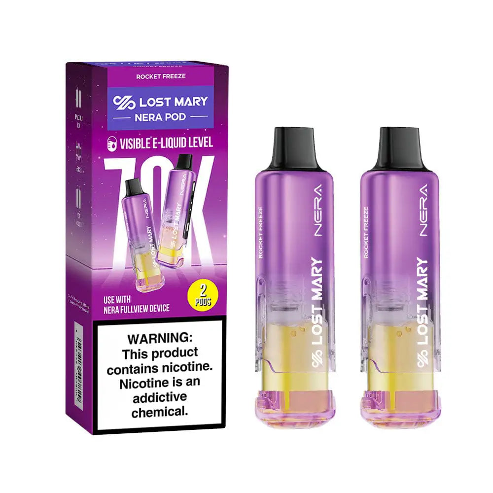 Rocket Freeze - Lost Mary Nera Fullview 70k Disposable Vape Pod JellyPuffs