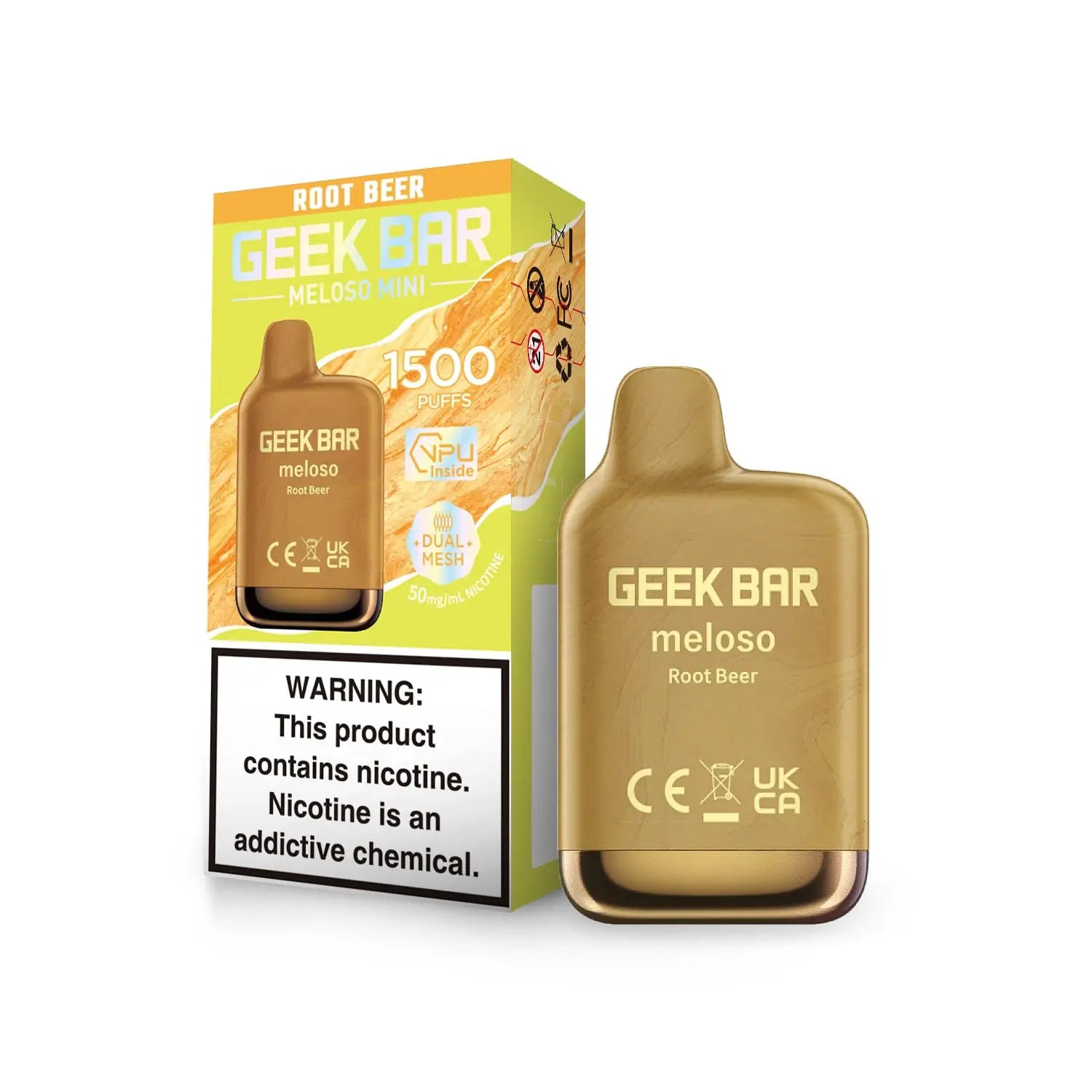 Root Beer - Geek Bar Meloso Mini 1500 Disposable Vape JellyPuffs