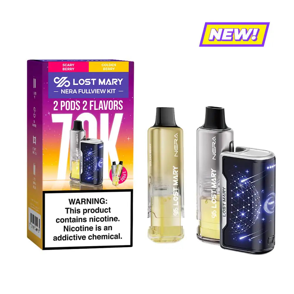 Scary Berry & Golden Berry - Lost Mary Nera Fullview 70k Disposable Vape Kit JellyPuffs