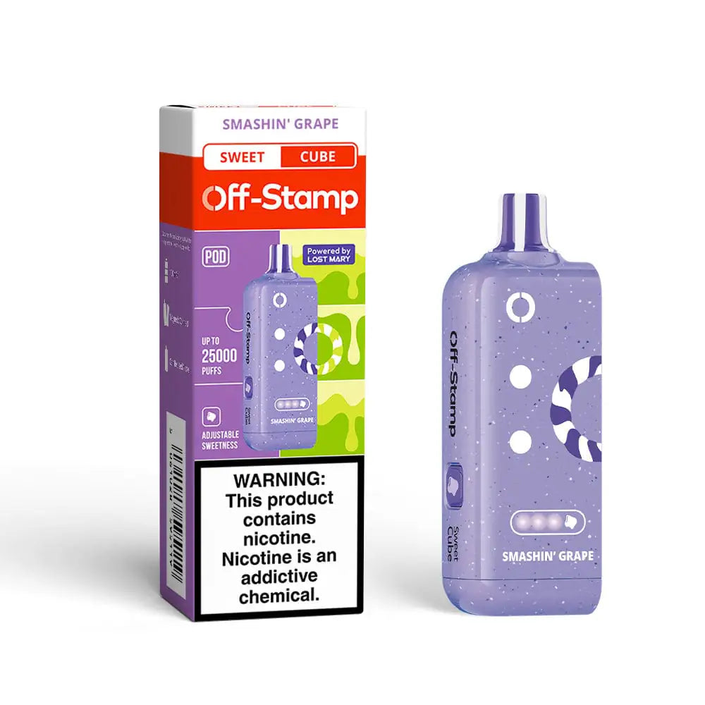 Smashin Grape - Off-Stamp Sweet Cube 25K Disposable Pod JellyPuffs