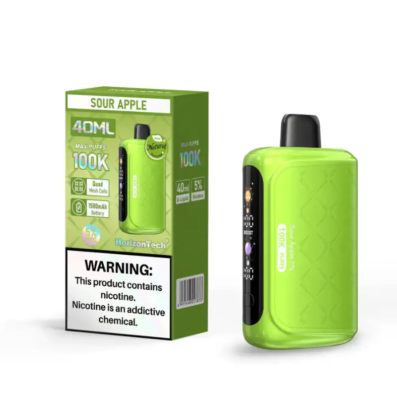 Sour Apple - HorizonTech 100k Disposable Vape JellyPuffs