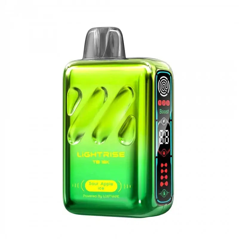 Sour Apple Ice - Lost Vape Lightrise TB 18K Disposable JellyPuffs