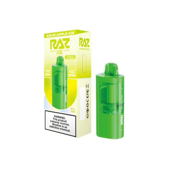 Sour Apple Ice - RAZ Vue 50K Disposable Pod JellyPuffs