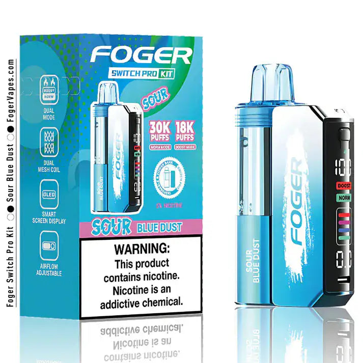 Sour Blue Dust - Foger Switch Pro 30K Disposable Kit JellyPuffs