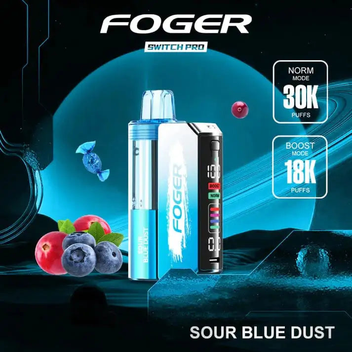 Sour Blue Dust - Foger Switch Pro 30K Disposable Kit JellyPuffs