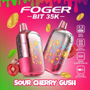 Sour Cherry Gush - Foger Bit 35k Disposable Vape JellyPuffs