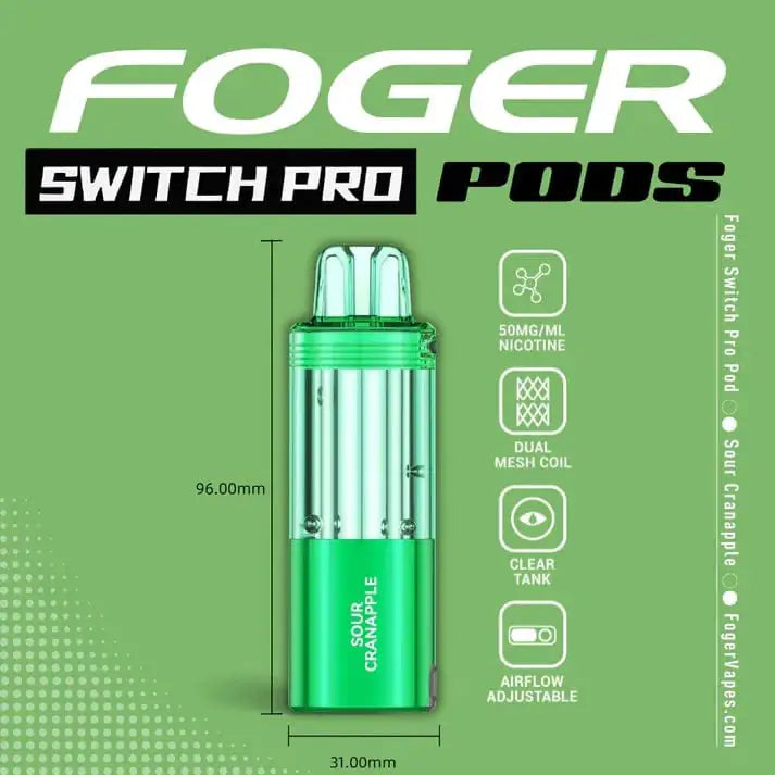 Sour Cranapple - Foger Switch Pro 30K Disposable Pod JellyPuffs