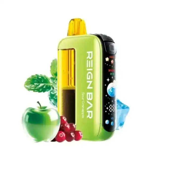 Sour Cranapple - Reign Bar Mana 50k Disposable Vape JellyPuffs