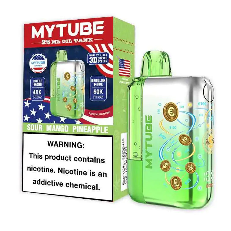 Sour Mango Pineapple - MyTube Ultra 60k Disposable Vape JellyPuffs