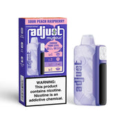 Sour Peach Raspberry - Adjust MySour 40K Disposable Vape JellyPuffs