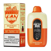 Sour Peach Ringz - Fifty Bar 20K Disposable Vape JellyPuffs