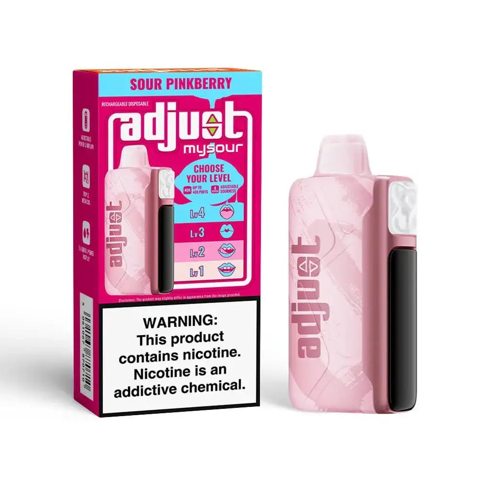 Sour Pinkberry - Adjust MySour 40K Disposable Vape JellyPuffs