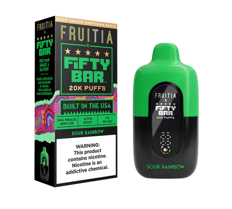 Sour Rainbow - Fifty Bar 20K Disposable Vape JellyPuffs