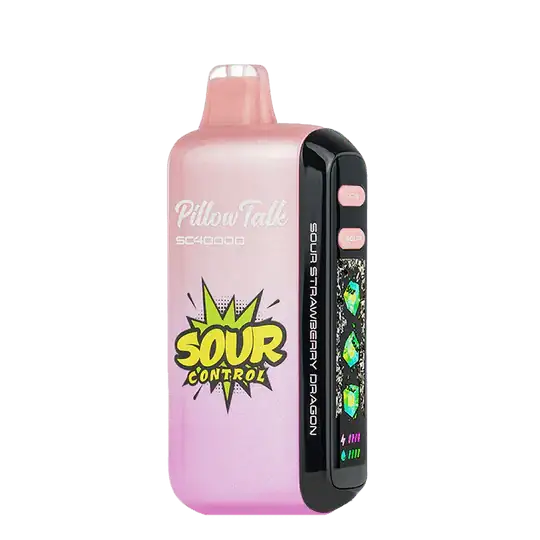 Sour Strawberry Dragon - Pillow Talk Sour Control SC40000 Disposable JellyPuffs