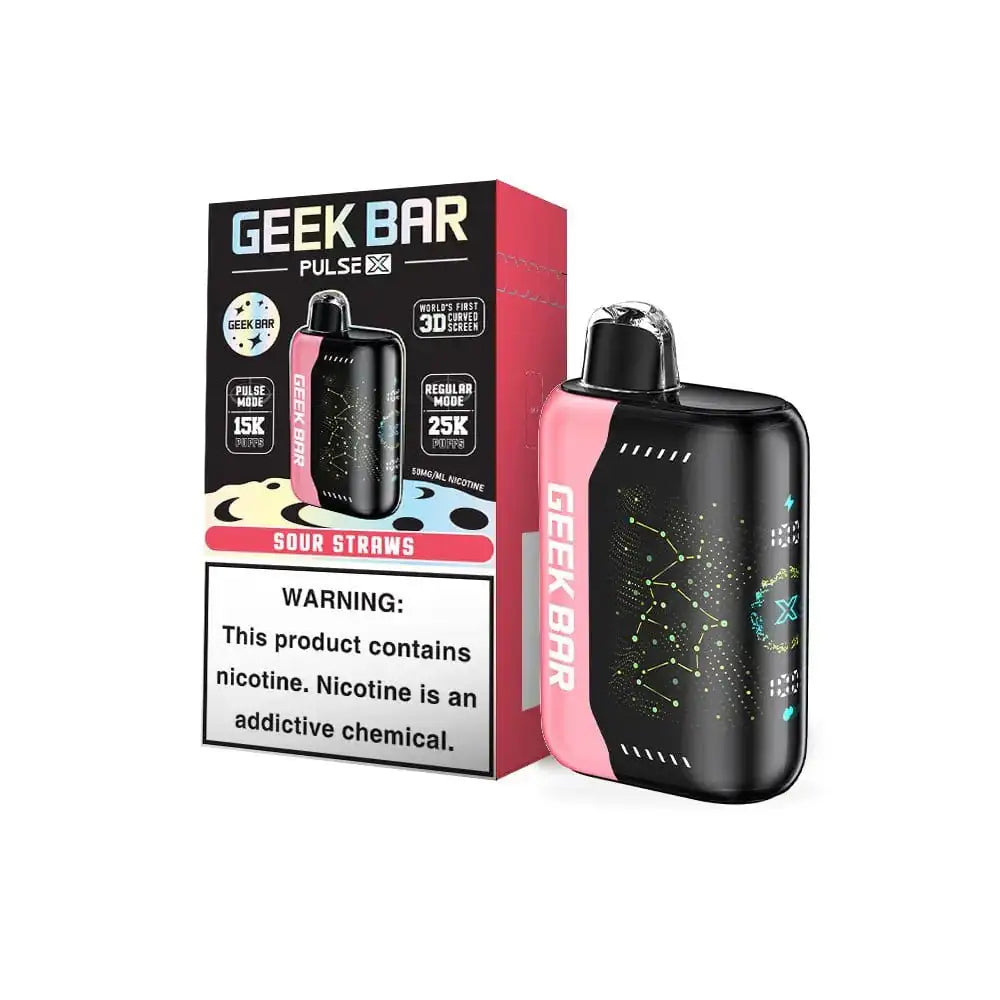 Sour Straws - Geek Bar Pulse X 25K Disposable Vape JellyPuffs