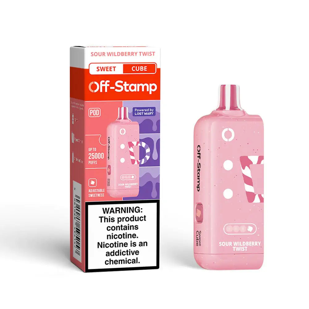 Sour Wildberry Twist - Off-Stamp Sweet Cube 25K Disposable Pod JellyPuffs