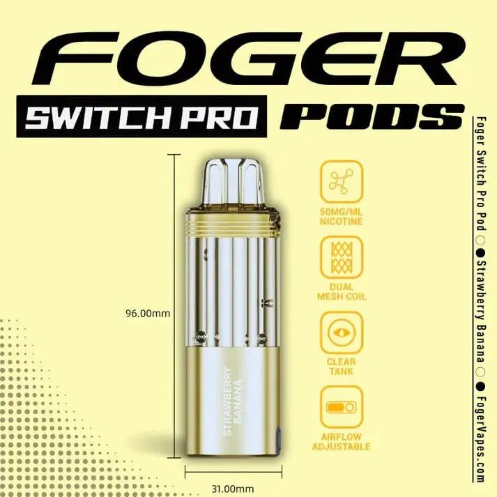 Straberry Banana - Foger Switch Pro 30K Disposable Pod JellyPuffs