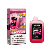 Straw Razz Cherry - Spaceman Nebula 25k Plus Disposable Vape JellyPuffs