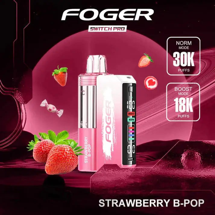 Strawberry B-Pop - Foger Switch Pro 30K Disposable Kit JellyPuffs